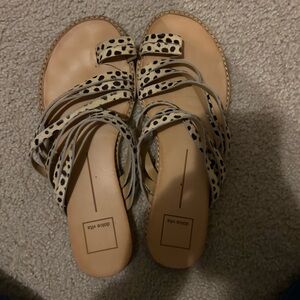 Dolce vita women’s leopard print sandals, great condition, light wear, size 9